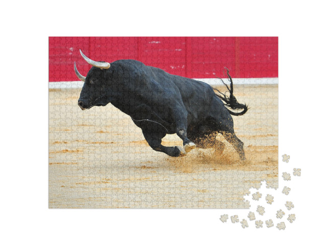 Spanish Bull in Spain... Jigsaw Puzzle with 1000 pieces