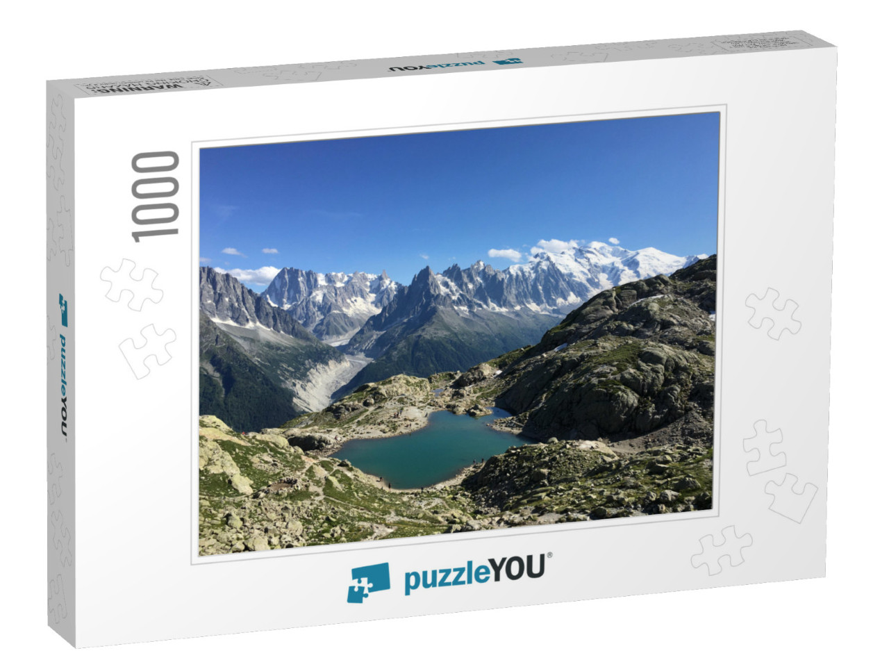 Lac Blanc, Mont Blanc Near Chamonix-Mont-Blanc... Jigsaw Puzzle with 1000 pieces