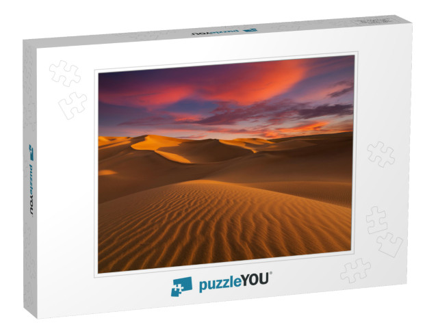 Beautiful Sand Dunes in the Sahara Desert... Jigsaw Puzzle