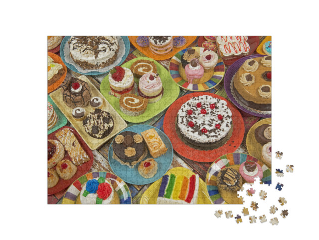 Assortment of Desserts Photo Collage Jigsaw Puzzle with 1000 pieces