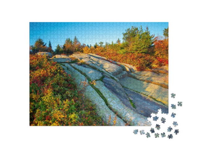 Morning Light on Cadillac Mountain in Acadia National Par... Jigsaw Puzzle with 1000 pieces