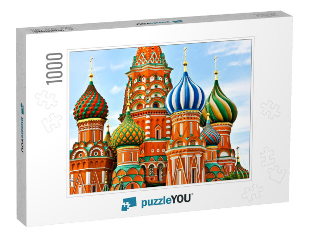 St Basils Cathedral on Red Square in Moscow... Jigsaw Puzzle with 1000 pieces