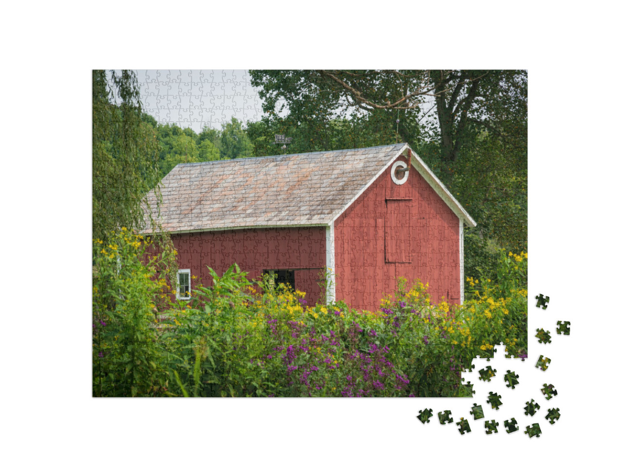 Historic Farm Buildings At Ohio's Only National Park, Cuy... Jigsaw Puzzle with 1000 pieces