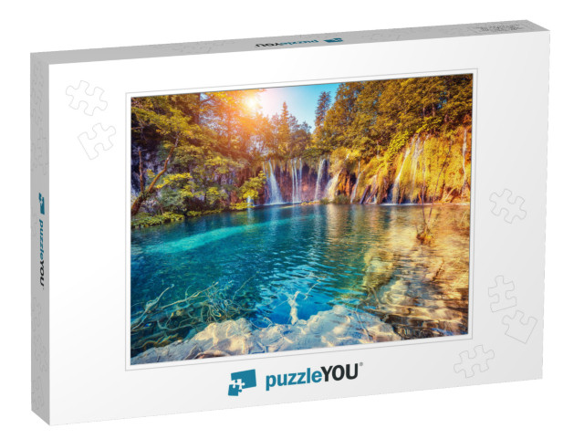 Majestic View on Turquoise Water & Sunny Beams in the Pli... Jigsaw Puzzle