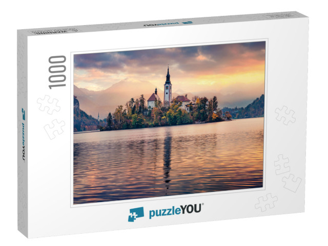 Panoramic Morning View of Pilgrimage Church of the Assump... Jigsaw Puzzle with 1000 pieces