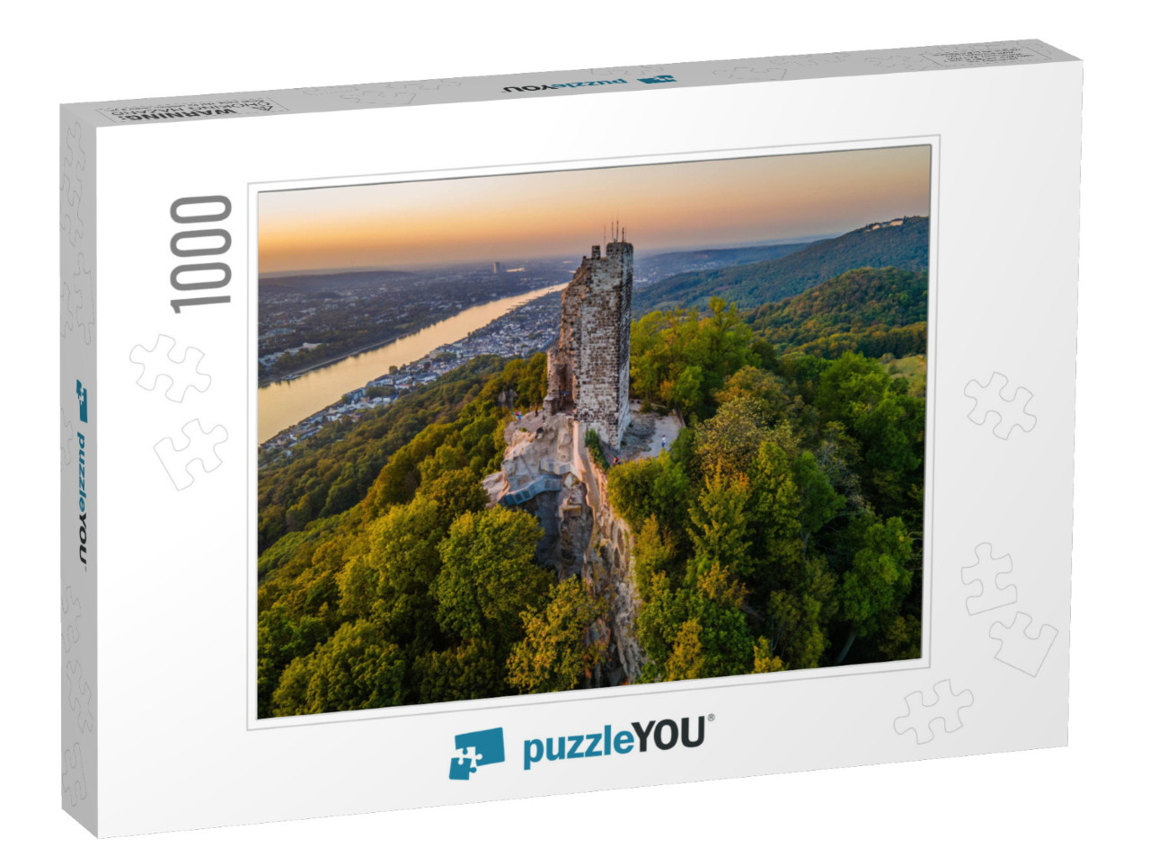 Panorama of the Rhine Valley Near Konigswinter Germany, w... Jigsaw Puzzle with 1000 pieces