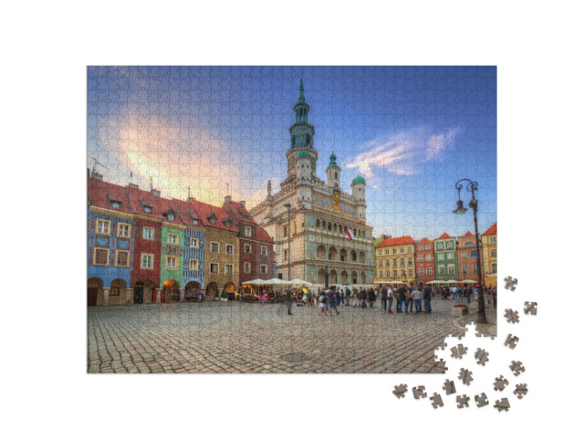 Architecture of the Main Square in Poznan, Poland... Jigsaw Puzzle with 1000 pieces