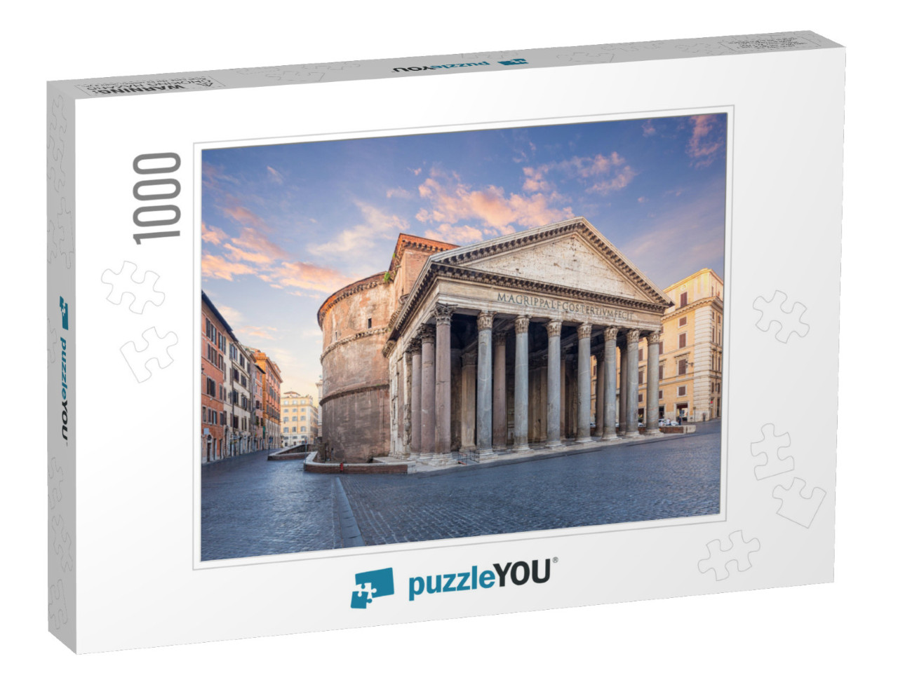 View of Pantheon in the Morning. Rome. Italy... Jigsaw Puzzle with 1000 pieces