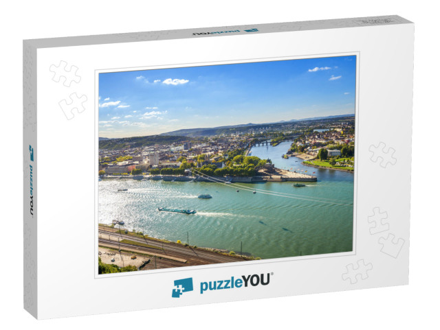 Koblenz, Deutsches Eck... Jigsaw Puzzle