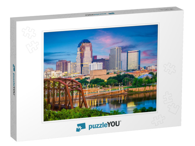 Shreveport, Louisiana, USA Skyline Over the Red River At D... Jigsaw Puzzle