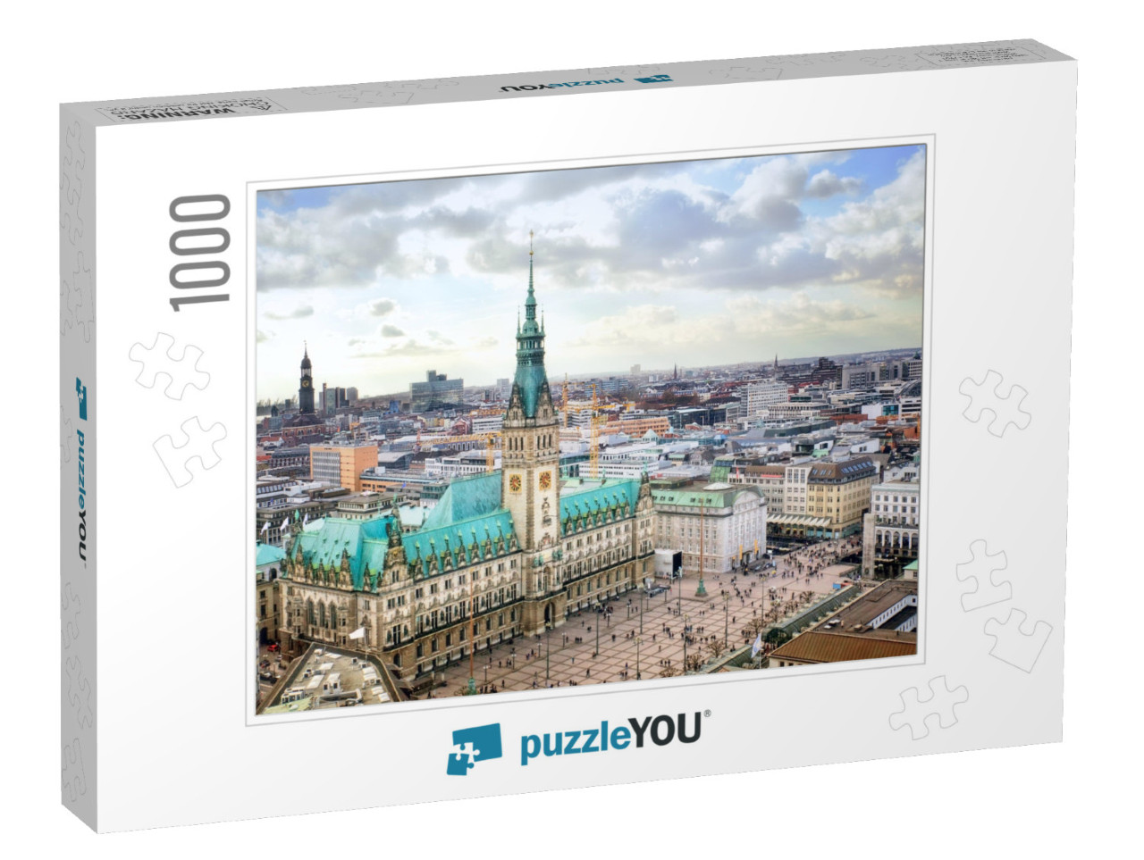 Hamburg City Hall, Germany... Jigsaw Puzzle with 1000 pieces