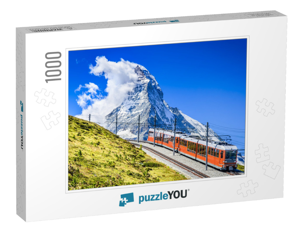 Matterhorn, Switzerland. Gornergratbahn is a 9 Km Long Ga... Jigsaw Puzzle with 1000 pieces