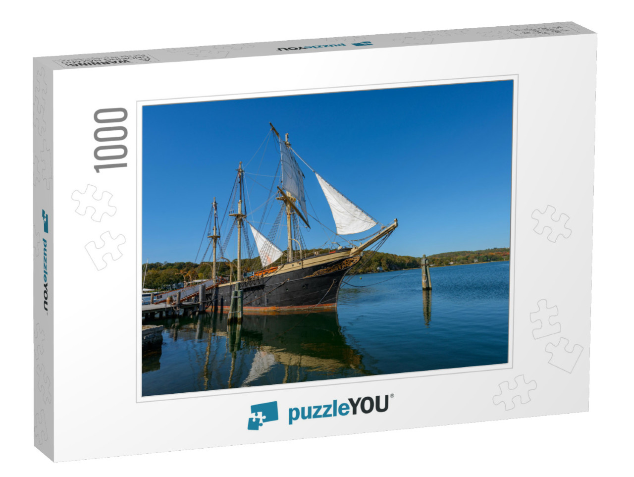 The Joseph Conrad At Mystic Seaport, Mystic Ct Full-Rigge... Jigsaw Puzzle with 1000 pieces