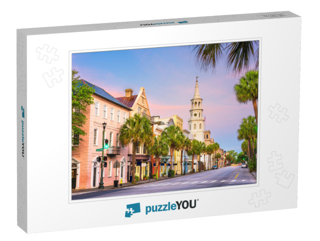 Charleston, South Carolina, USA in the French Quarter At T... Jigsaw Puzzle