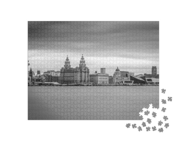 Liverpool Merseyside UK World Famous Waterfront... Jigsaw Puzzle with 1000 pieces