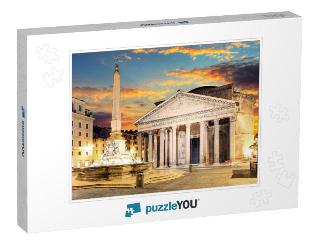 Rome - Pantheon, Italy... Jigsaw Puzzle