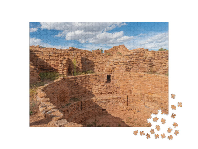 Usa, Colorado. Mesa Verde National Park, Stonewall Masonr... Jigsaw Puzzle with 1000 pieces