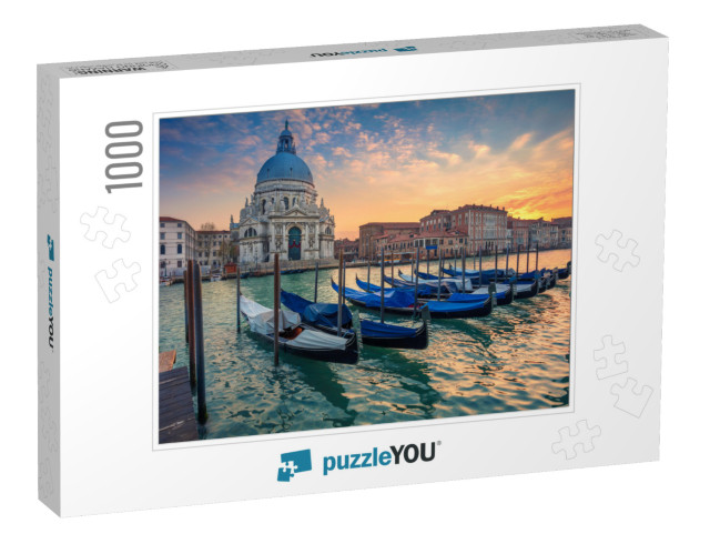 Venice. Cityscape Image of Grand Canal in Venice, with Sa... Jigsaw Puzzle with 1000 pieces