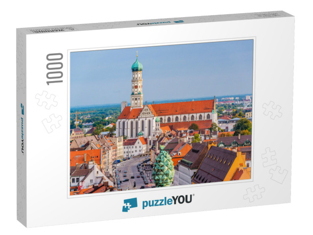 Augsburg, Germany Skyline with Cathedrals... Jigsaw Puzzle with 1000 pieces