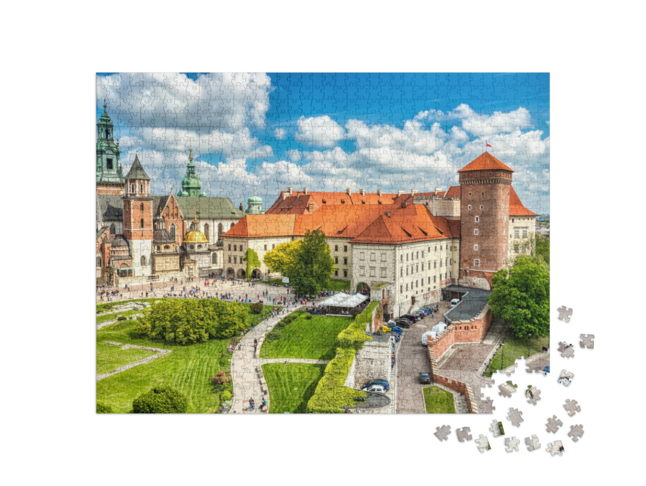 Wawel Castle During the Day, Krakow, Poland... Jigsaw Puzzle with 1000 pieces