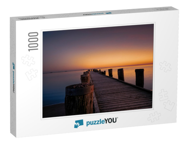 Sunset At Foehr - North Sea Germany... Jigsaw Puzzle with 1000 pieces