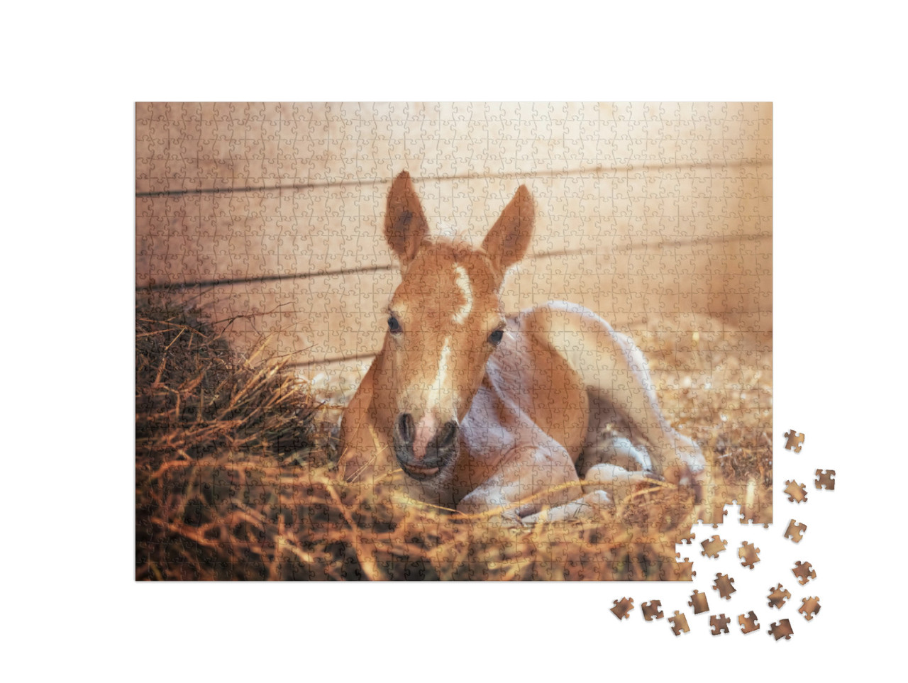 Beautiful Haflinger Foal - Horse Photo... Jigsaw Puzzle with 1000 pieces