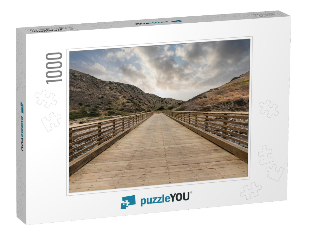 Pier At Scorpion Anchorage on Santa Cruz Island in the Ch... Jigsaw Puzzle with 1000 pieces