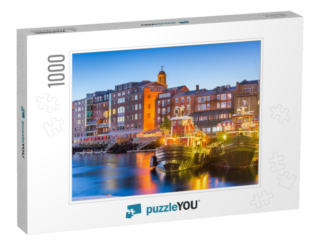 Portsmouth, New Hampshire, USA Town Cityscape on the River... Jigsaw Puzzle with 1000 pieces