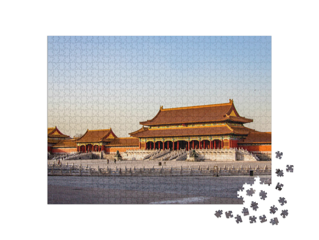 The Forbidden City, Ancient Palace in Beijing, China Shot... Jigsaw Puzzle with 1000 pieces