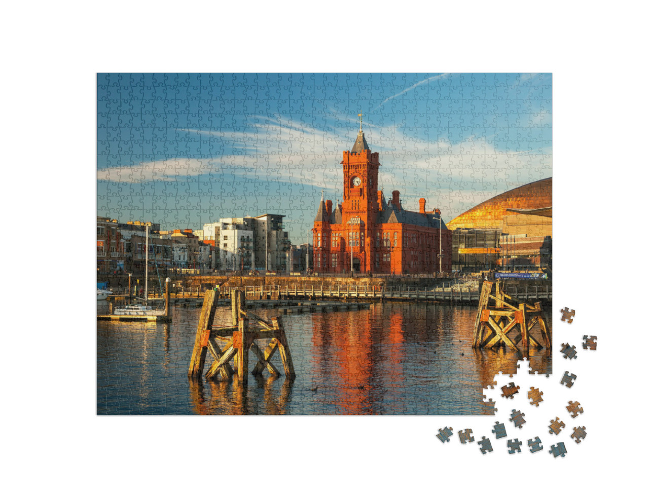 Cardiff Bay, Cardiff, Wales, Uk... Jigsaw Puzzle with 1000 pieces