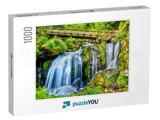 Triberg Falls, One of the Highest Waterfalls in Germany -... Jigsaw Puzzle with 1000 pieces