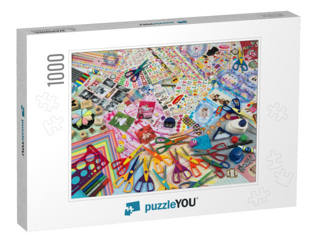 Scrapbook Photo Collage Jigsaw Puzzle with 1000 pieces