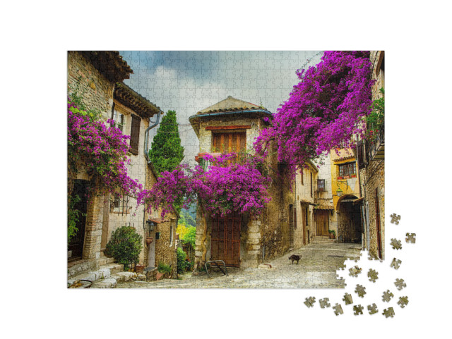 Beautiful Old Town of Provence... Jigsaw Puzzle with 1000 pieces