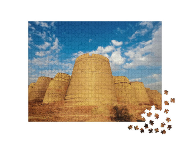 Exterior View of the Historic Derawar Fort... Jigsaw Puzzle with 1000 pieces