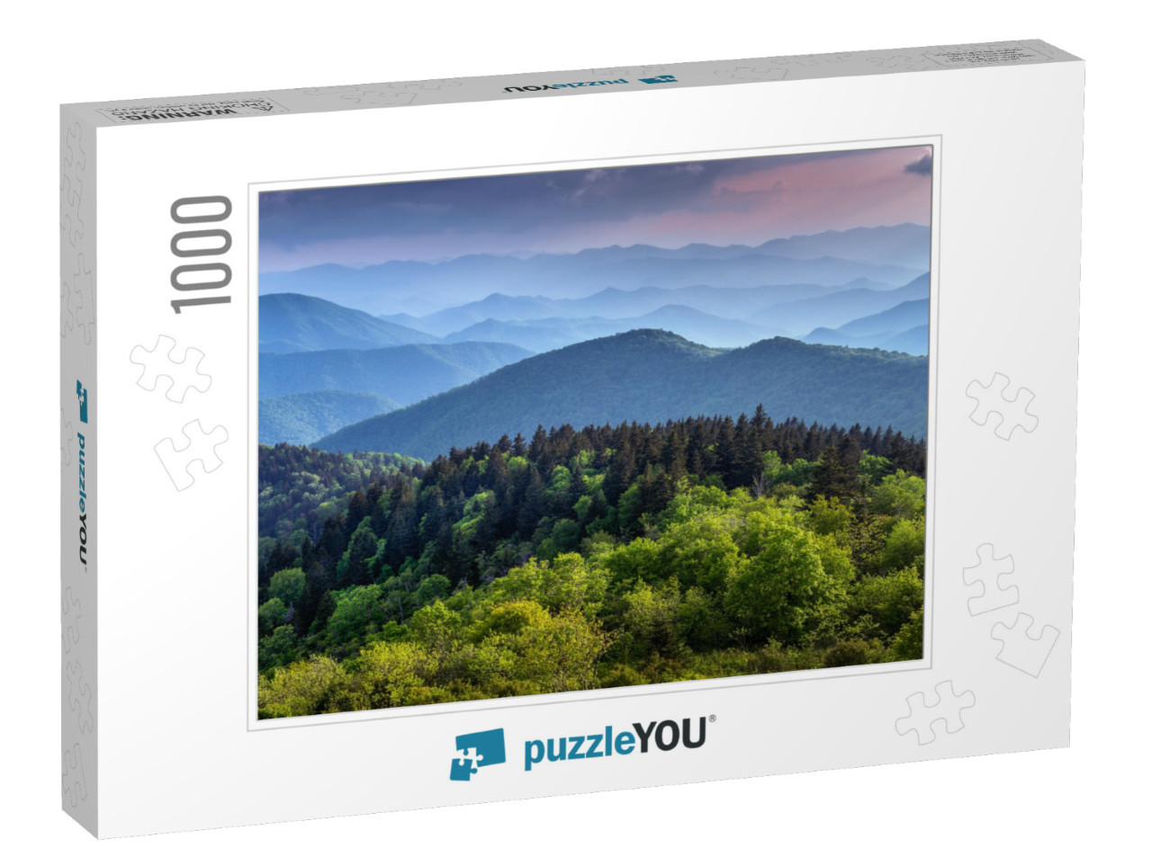 The Ridges of the Great Smokey Mountains Extending Across... Jigsaw Puzzle with 1000 pieces