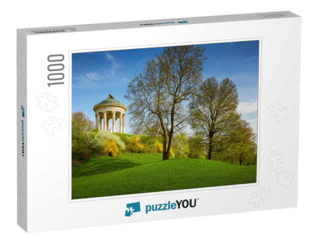 Monopteros Temple in the English Garden, Munich Bavaria... Jigsaw Puzzle with 1000 pieces