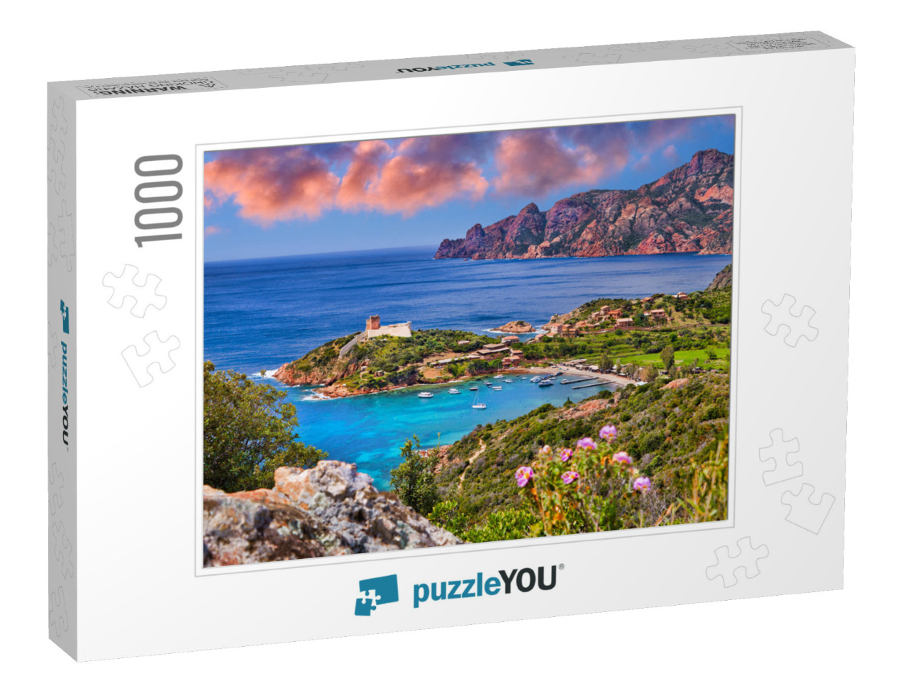 Panorama of Girolata Bay in Corsica Island, Corse-Du-Sud... Jigsaw Puzzle with 1000 pieces