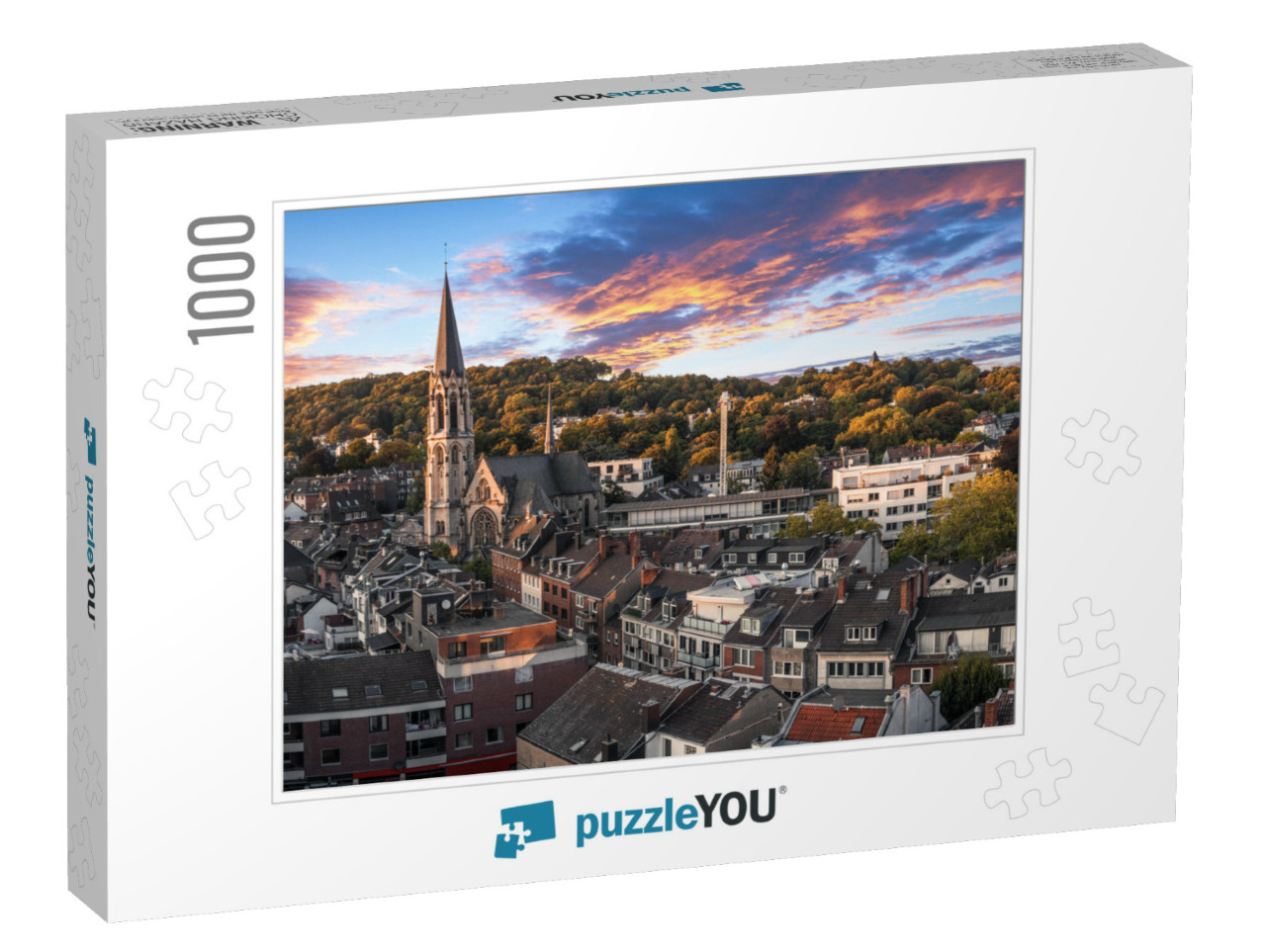 Panoramic View of Lousberg in Aachen, Germany... Jigsaw Puzzle with 1000 pieces