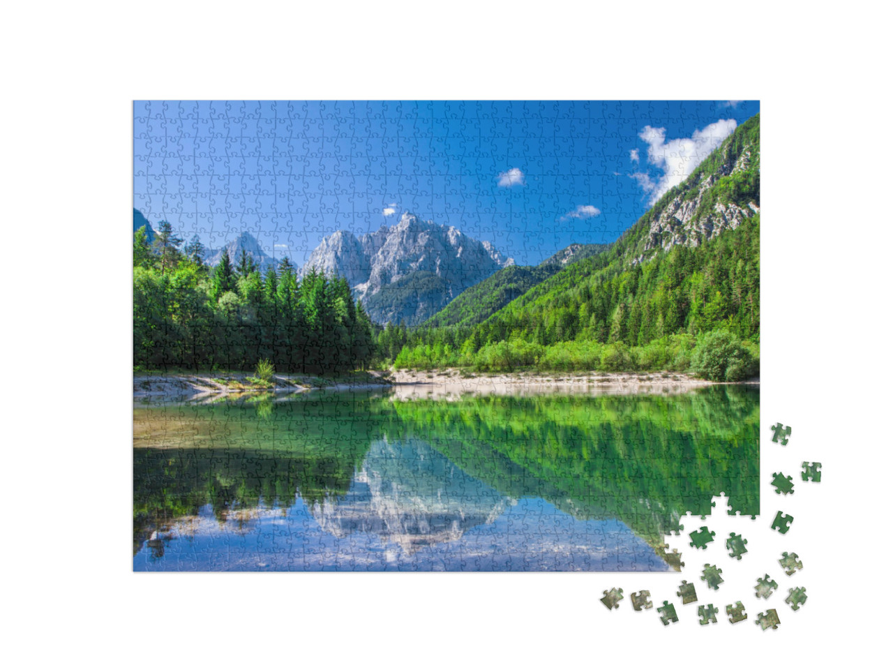 Valley in the Triglav National Park, Julian Alps, Sloveni... Jigsaw Puzzle with 1000 pieces