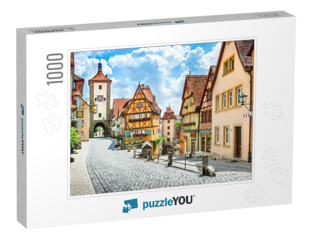 Beautiful Postcard View of the Famous Historic Town of Ro... Jigsaw Puzzle with 1000 pieces