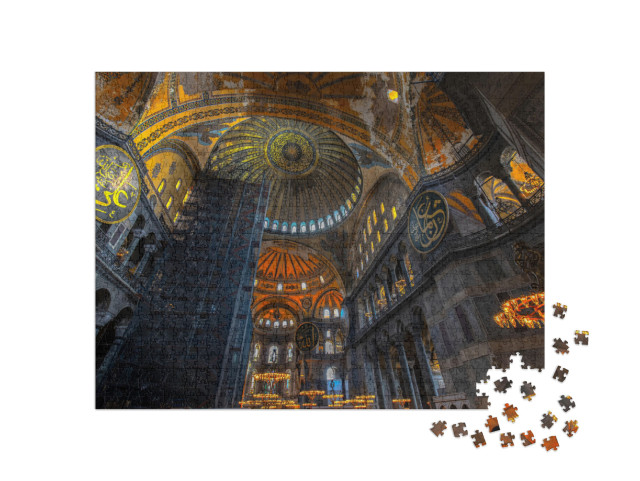 Hagia Sophia. Istanbul, Turkey... Jigsaw Puzzle with 1000 pieces