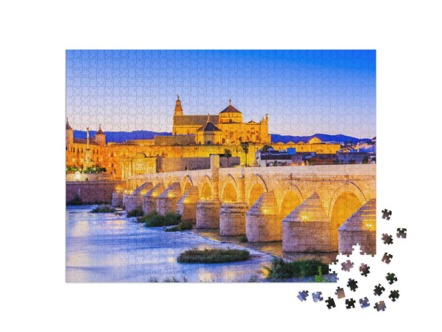 Cordoba, Spain, Andalusia. Roman Bridge on Guadalquivir R... Jigsaw Puzzle with 1000 pieces