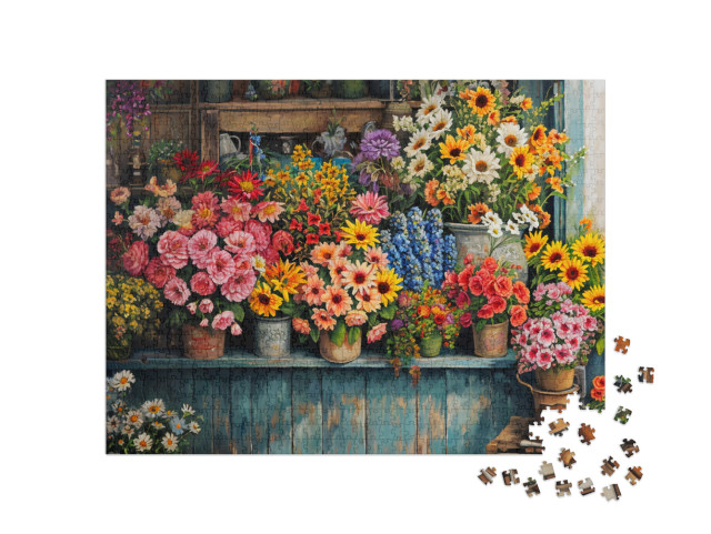 Beautiful Flowers Jigsaw Puzzle with 1000 pieces