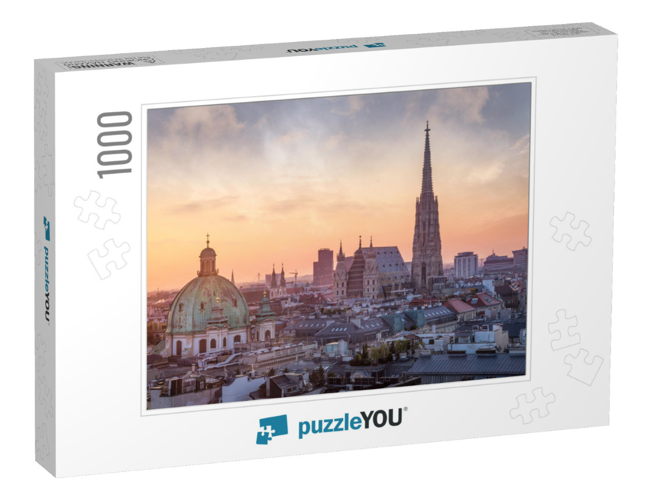 Vienna Skyline with St. Stephens Cathedral, Vienna, Austr... Jigsaw Puzzle with 1000 pieces