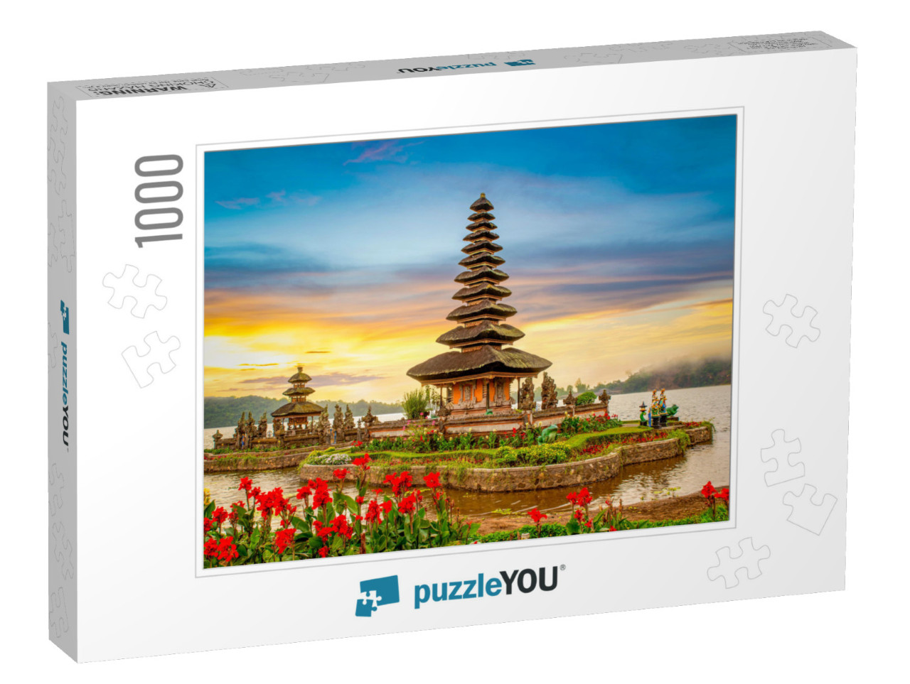 Pura Ulun Danu Bratan, Famous Hindu Temple on Bratan Lake... Jigsaw Puzzle with 1000 pieces