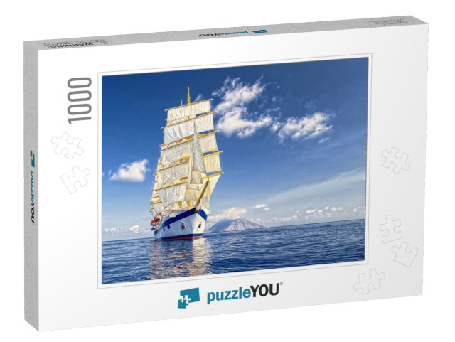 Beautiful Sailing Ship. Cruises & Luxury. Yachting. Saili... Jigsaw Puzzle with 1000 pieces