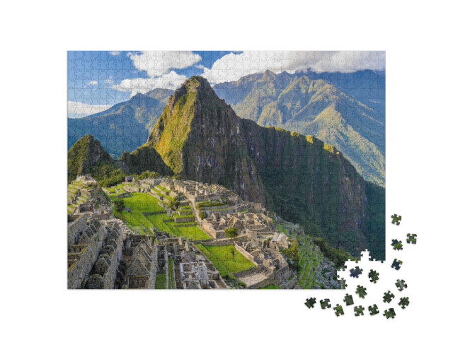 Machu Picchu Peru, Southa America, a UNESCO World Heritag... Jigsaw Puzzle with 1000 pieces