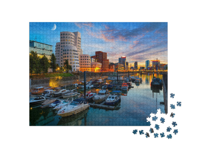 Dusseldorf Media Harbor... Jigsaw Puzzle with 1000 pieces