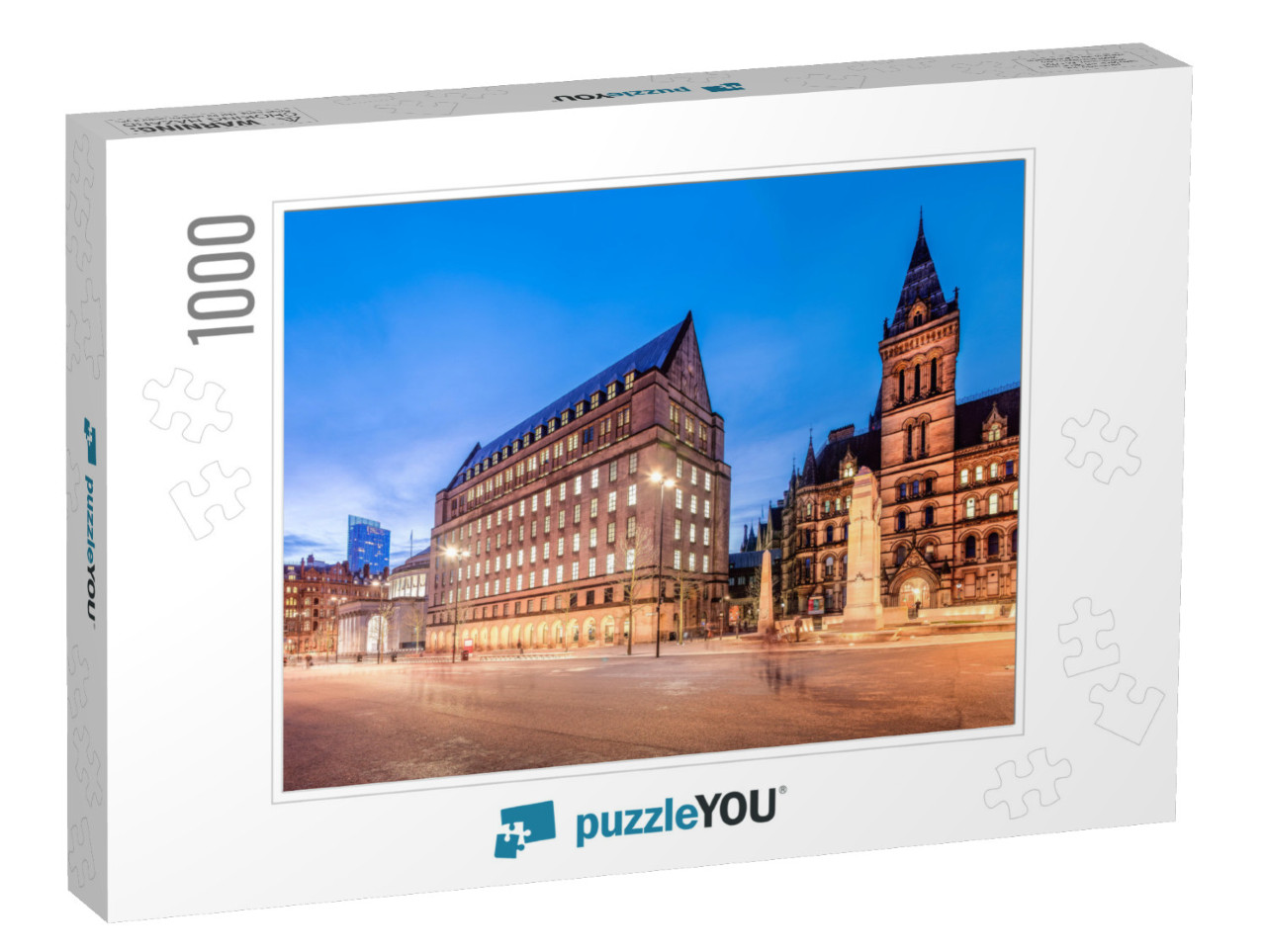 The Old & New Town Hall Buildings in the City Center of M... Jigsaw Puzzle with 1000 pieces