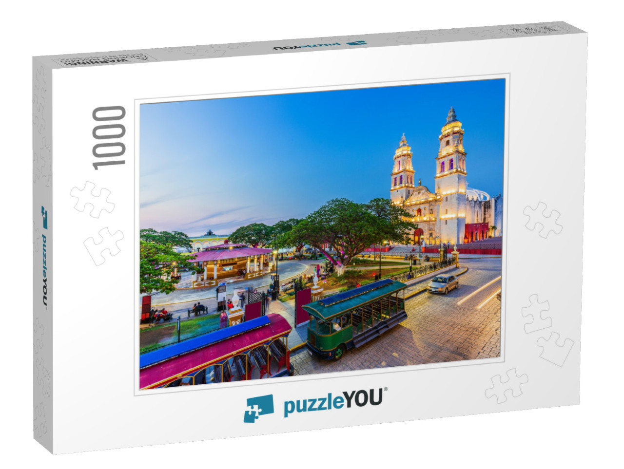 Campeche, Mexico. Independence Plaza in the Old Town of S... Jigsaw Puzzle with 1000 pieces